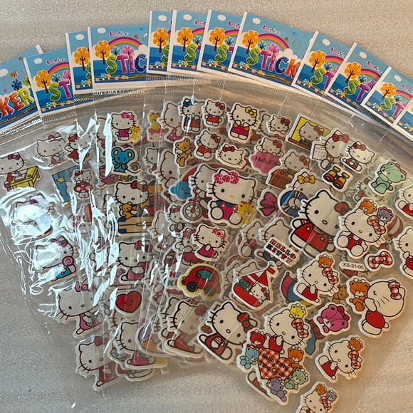 Other - Hello Kitty Sticker 12 packs puffy stickers